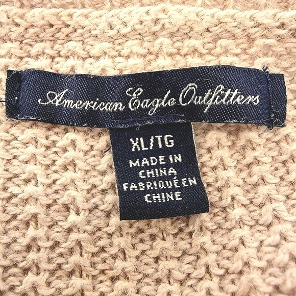 American Eagle Outfitters Women's XL lace cream cardigan long sleeve long top - Picture 7 of 8